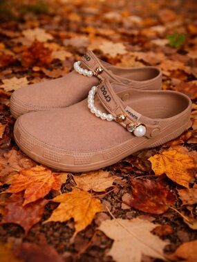 Women's Pearl-Embellished Slip-On Crocs